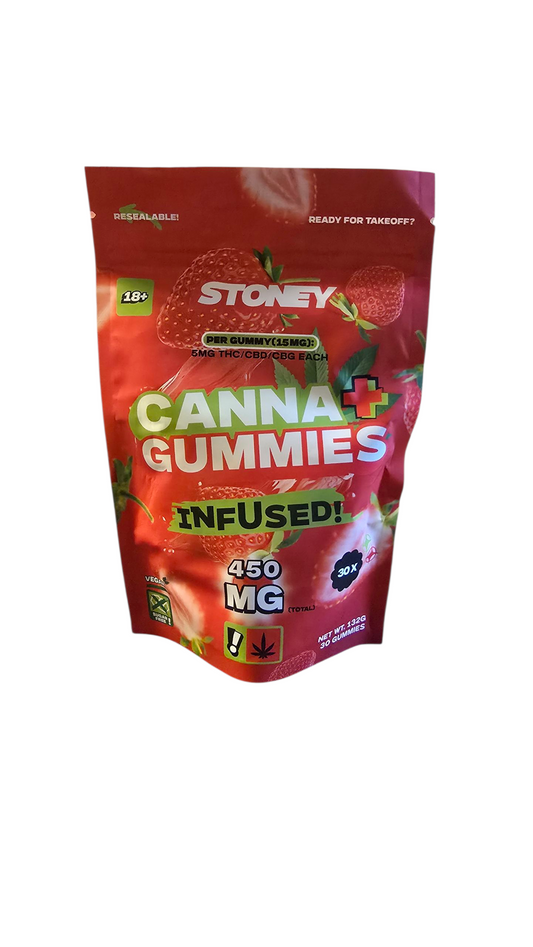 Stoney THC Gummies Strawberry 30 stuks  0,2%