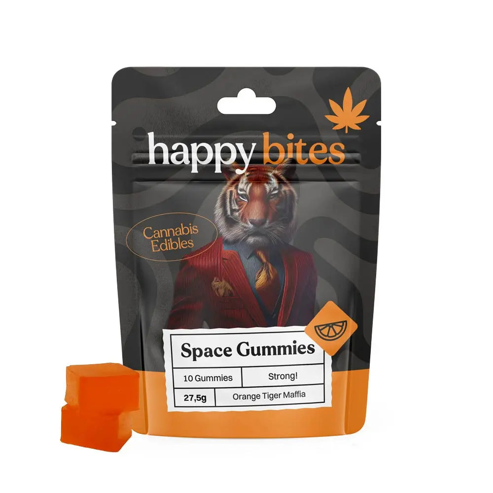 Happy Bites Gummies Oranje Tijgermaffia, 10 stuks x 50 mg, 500 mg