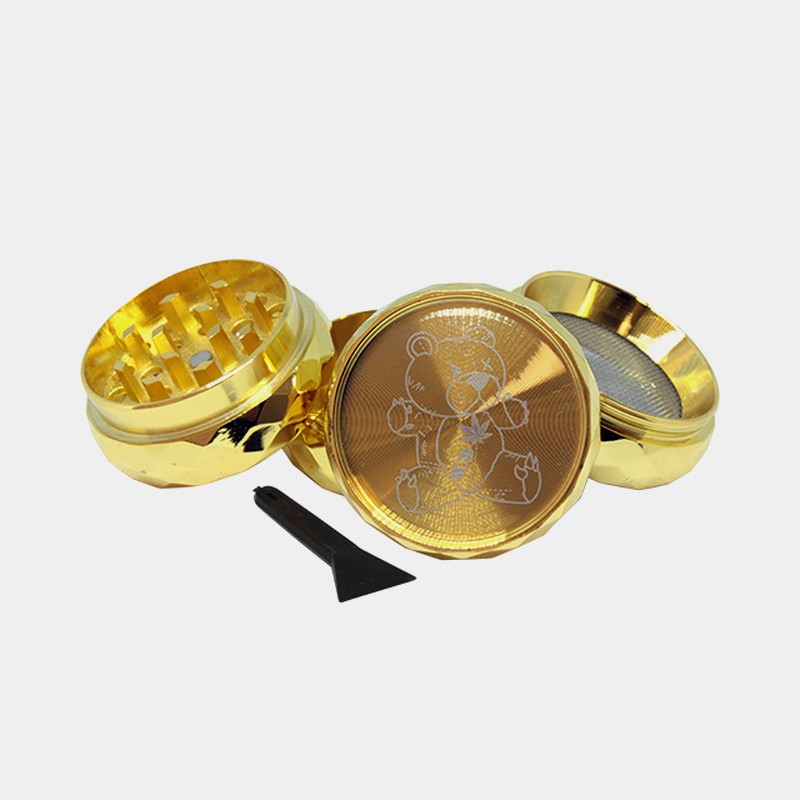 4 PART BEAR GRINDER - GOLD