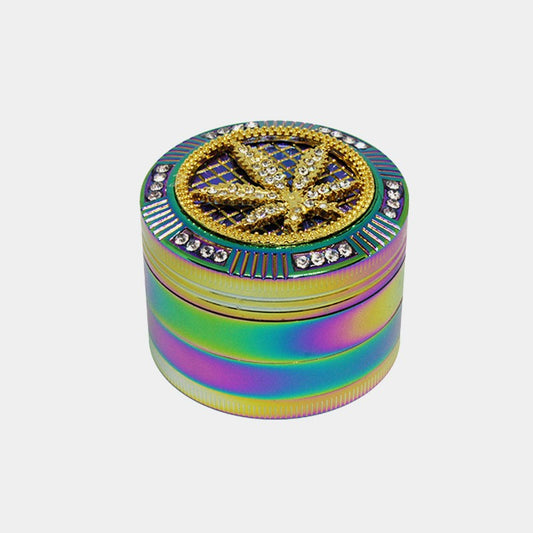 4 PART BLING BLING RAINBOW GRINDER - 50 X 40MM
