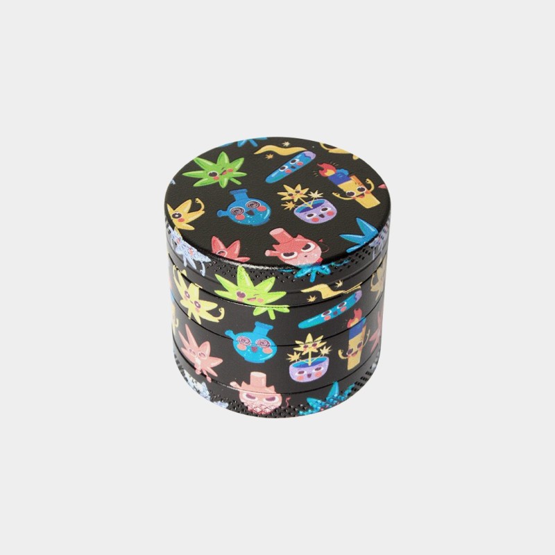 4 PART ZINC ALLOY GRINDER - 40MM - WEEDMOJI 360