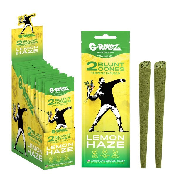G-Rollz | Banksy’s Graffiti – 2x Hemp Cones ‘Lemon Haze