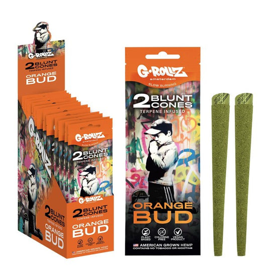 G-Rollz | Banksy’s Graffiti – 2x Hemp Cones ‘Orange Bud’
