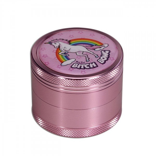 Black Leaf Grinder 4-part Bitch Bong pink