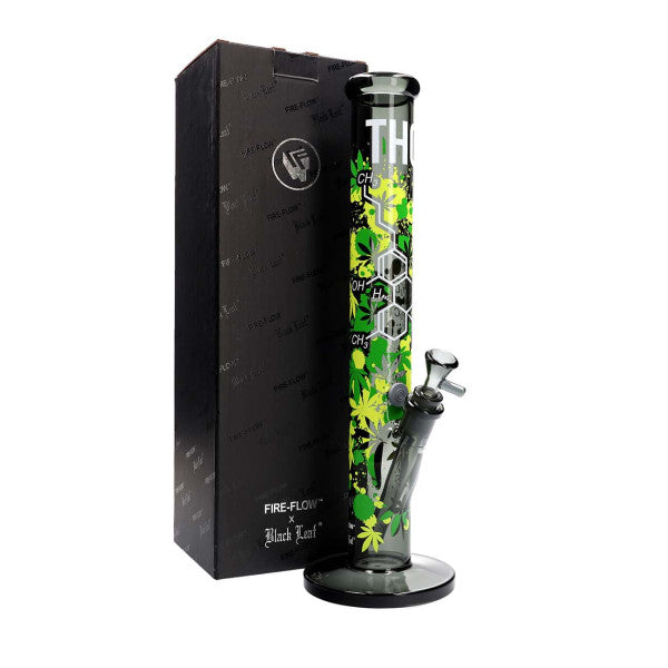 FIRE-FLOW™ X Black Leaf Bong THC MOLECULE