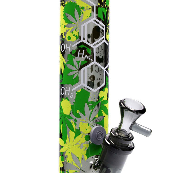 FIRE-FLOW™ X Black Leaf Bong THC MOLECULE