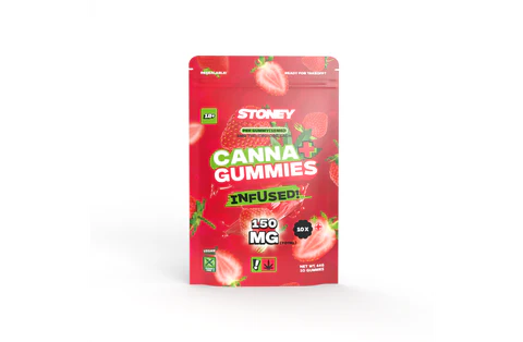 Stoney THC Gummies Strawberry 10 stuks 0,2%