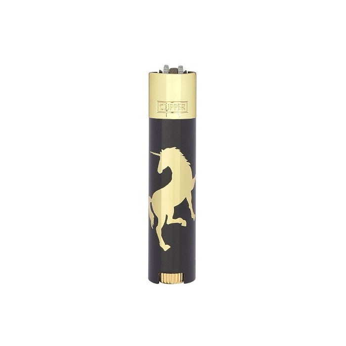 Metalen Clipper aansteker - vuursteenaansteker - Horse - Icy