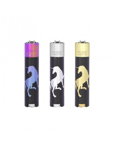 Metalen Clipper aansteker - vuursteenaansteker - Horse - Icy