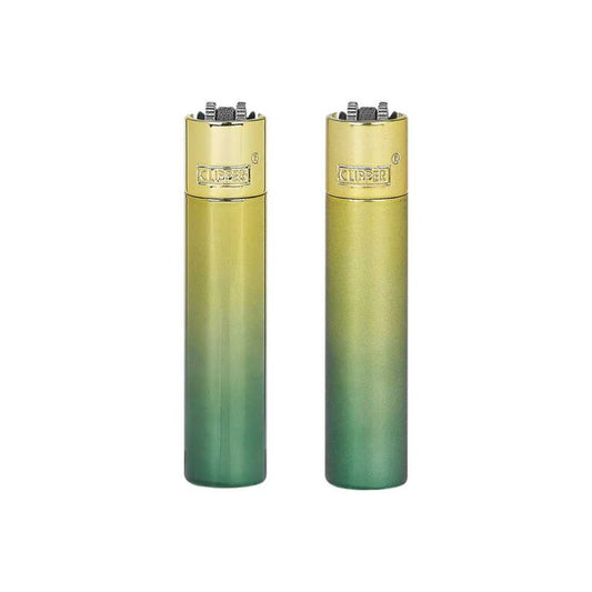 Metalen Clipper aansteker - vuursteenaansteker green gradient