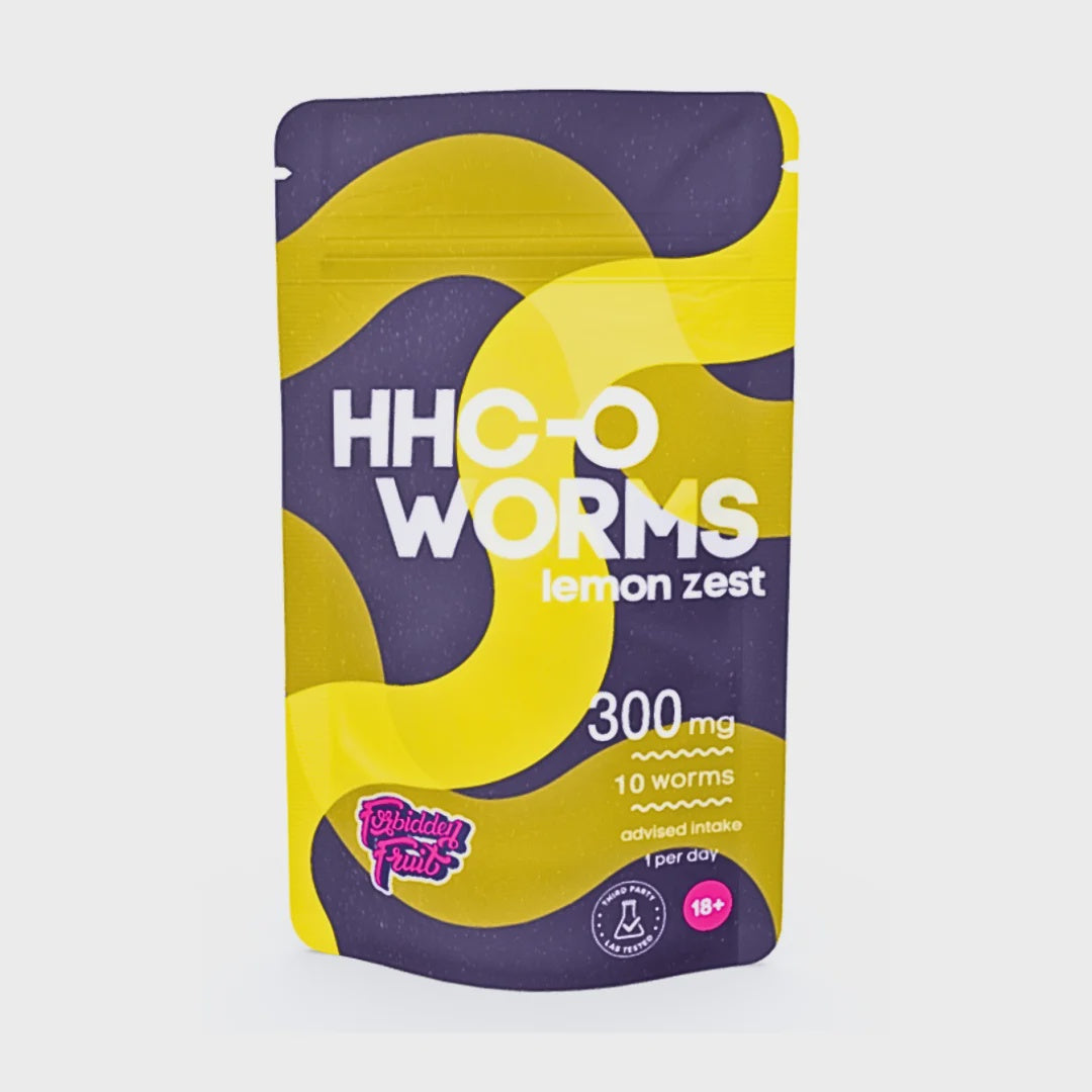 HHC-O Citroenschil Wormen 300mg
