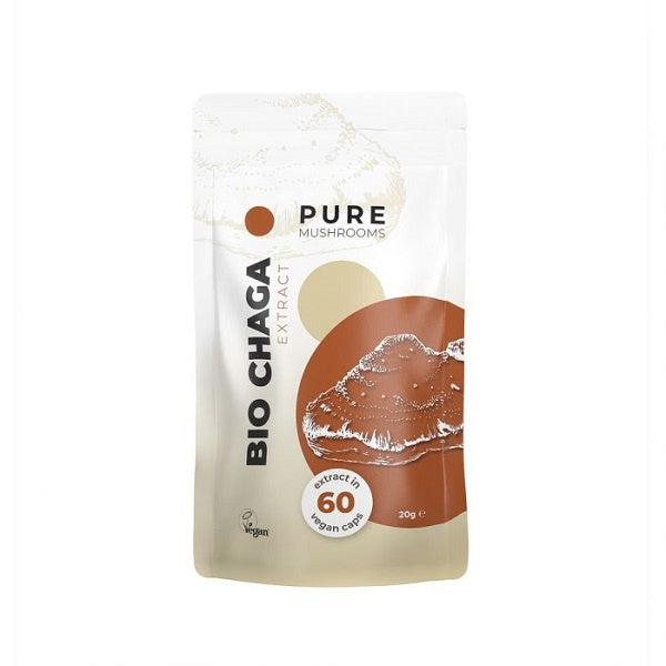 Pure – Chaga Paddenstoelen Extract Capsules Bio 60 caps