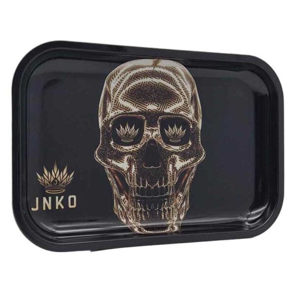 Rolling Tray XXL | 29x19cm Luxury Art Series Golden Skull 1