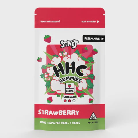 Stoney HHC Gummies Strawberry 250mg (5 stuks)
