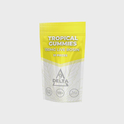 Live Rosin Tropical Gummies CBD 150 mg THC-gehalte 0,2% 10pcs