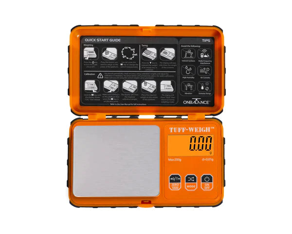 Onbalance digital mini scale orange - 200g X 0.01g