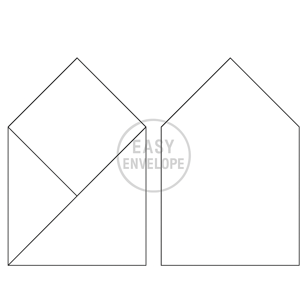 Voorgevouwen easy envolope groot 50x