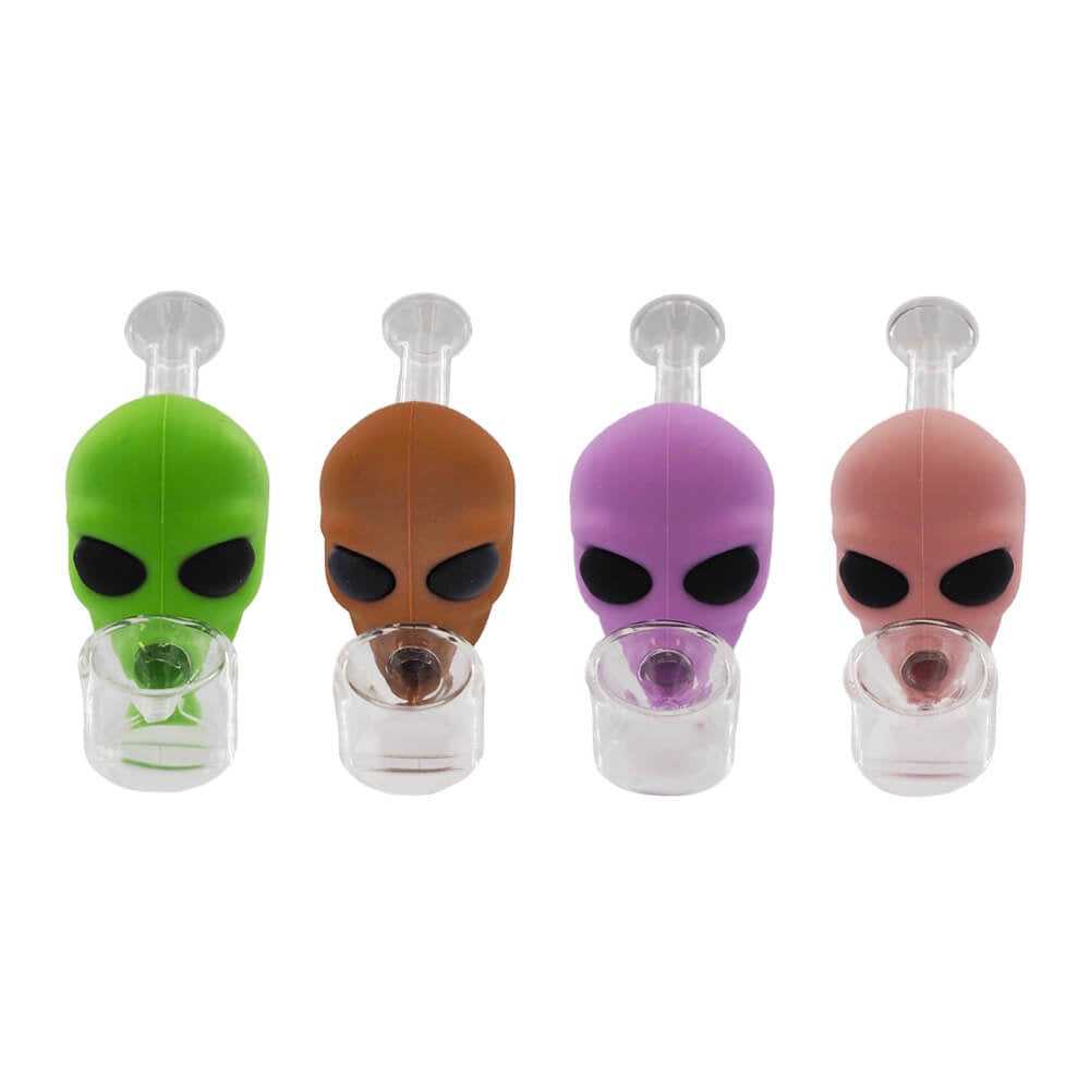 Alien Glass-Silicone Pipe
