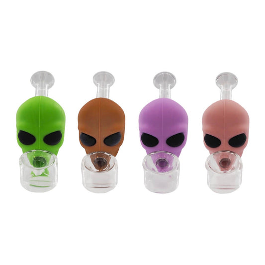 Alien Glass-Silicone Pipe