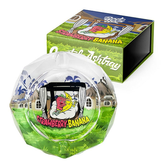 BEST BUDS CRYSTAL ASHTRAY WITH GIFT BOX STRAWBERRY BANANA