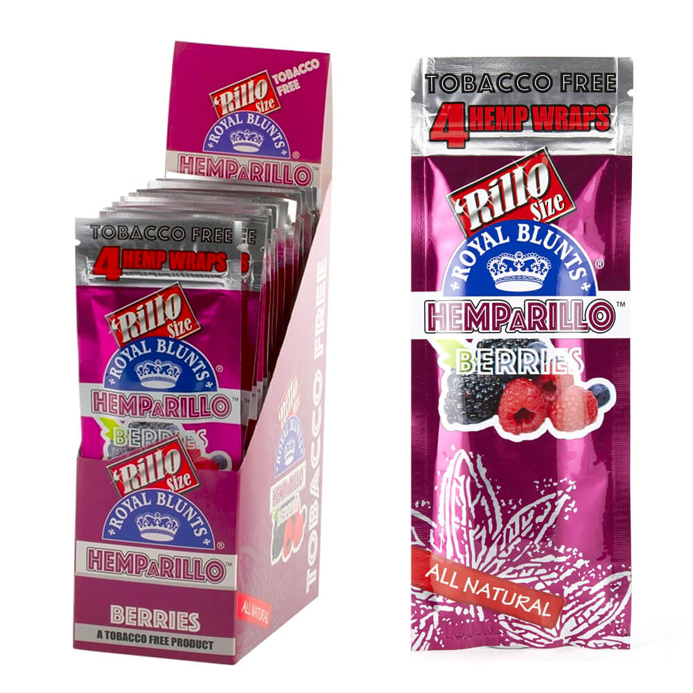Hemparillo Hemp Wraps Berries x4 Blunts