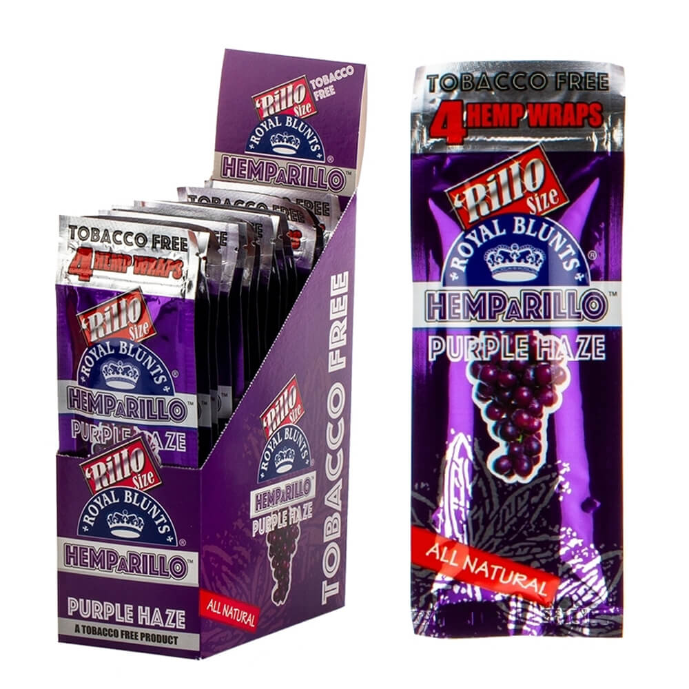 Hemparillo Hemp Wraps Purple Haze x4 Blunts