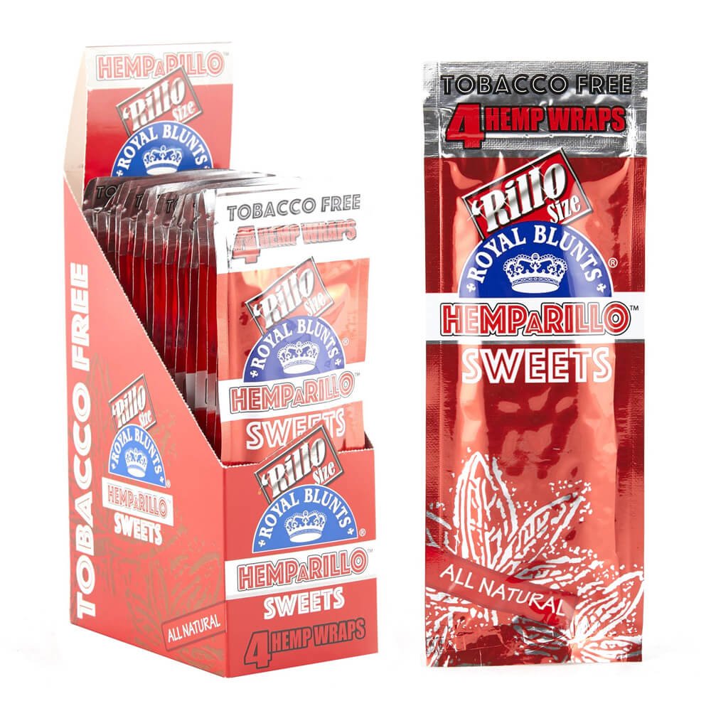 Hemparillo Hemp Wraps Sweets x4 Blunts