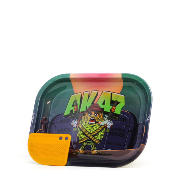 BEST BUDS – MISSION AK47 SMALL METAL ROLLING TRAY