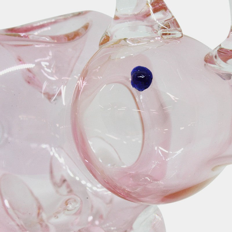 LIGHT PINK RHINO CRYSTAL PIPE 11CM