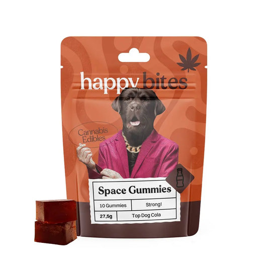Happy Bites  Gummies Top Dog Cola, 10 stuks x 50 mg, 500 mg