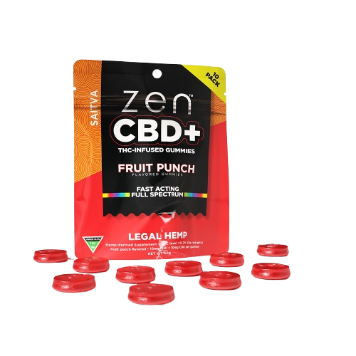 Fruit Punch Sativa 200mg Hemp-Infused Gummies