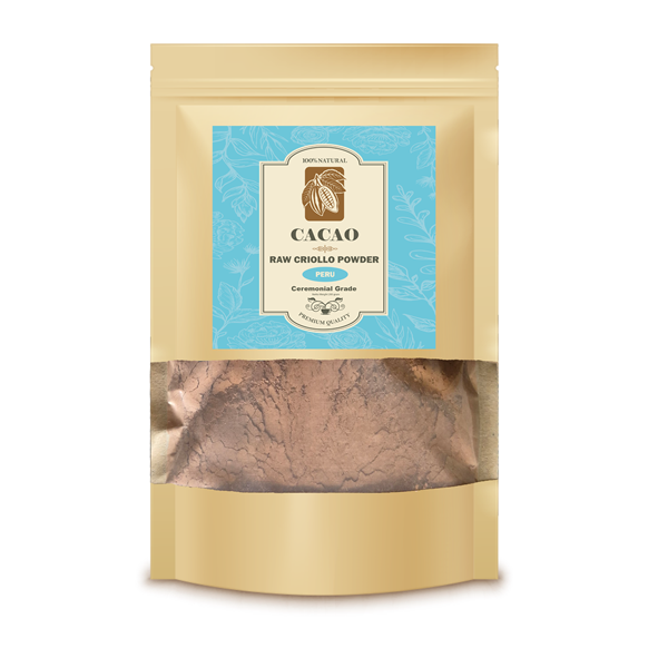 RAW CACAO PASTE CRIOLLO POWDER PERU CEREMONIAL GRADE