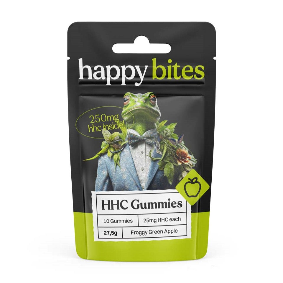 Happy Bites HHC Gummies Froggy Green Apple