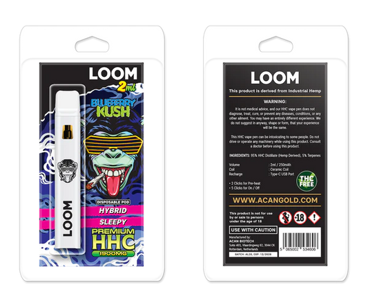 LOOM  Blueberry Kush (Hybrid) 1900 mg (2 ml)