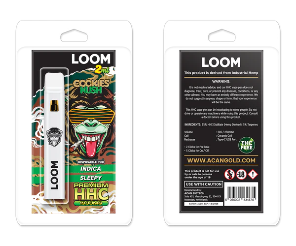 LOOM Cookies Kush (Indica) 1900 mg (2 ml)