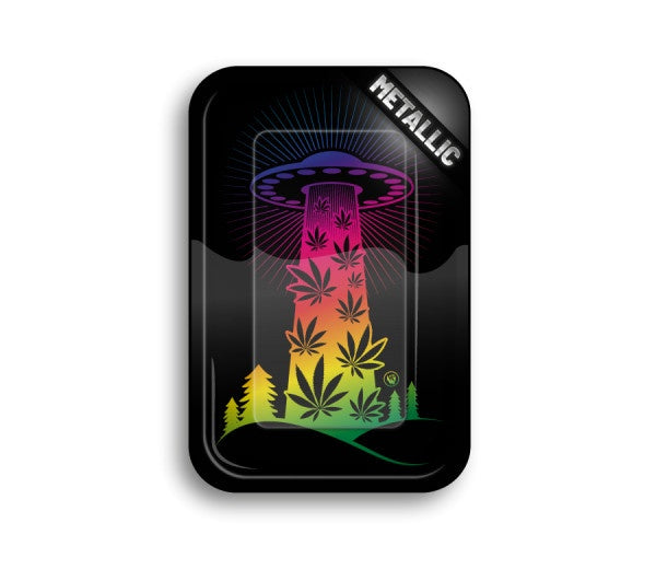 Fire Flow – Metal Rolling Tray 420 Ufo Gradient (275 mm x 175 mm)