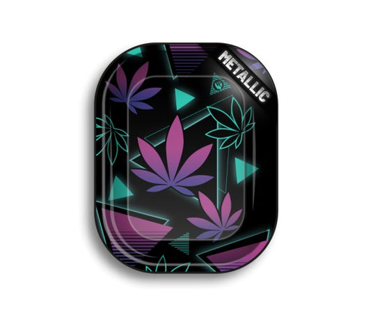 Fire Flow – Metal Rolling Tray Purple Leaves 37 2/4 (140 mm x 180 mm)
