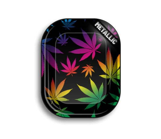 Fire Flow – Metal Rolling Tray Leaves Gradient (140 mm x 180 mm)