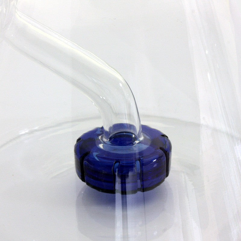 ICE CATCHER BEAKER GLASS BONG - 26CM - BLUE