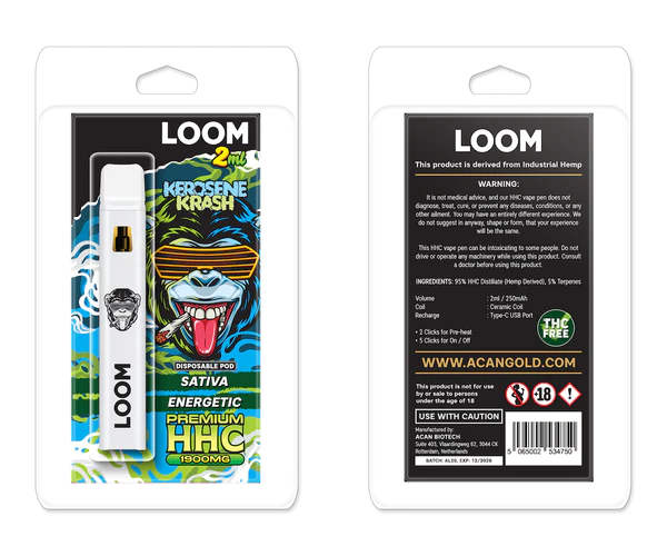 LOOM Kerosone Krash (Sativa) 1900 mg (2 ml)