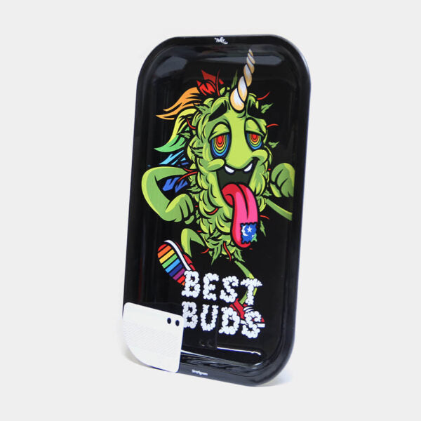 BEST BUDS – LSD LARGE METAL ROLLING TRAY