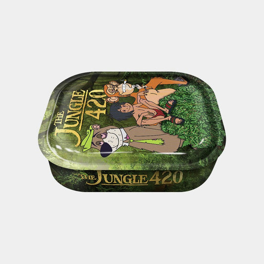METAL BOX WITH ROLLING TRAY - THE JUNGLE 420