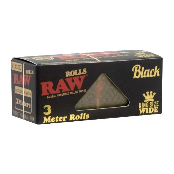 raw classic  black roll 3m