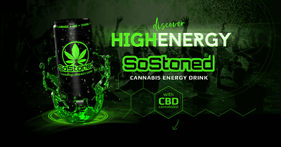 SoStoned Cannabis Energy Drink 33 CL