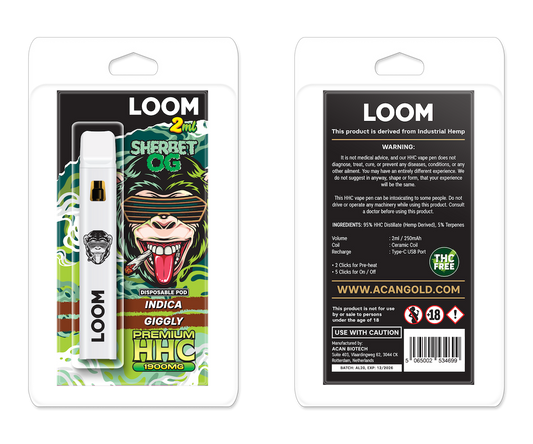 LOOM HHC Sherbet OG 1900 mg 2 ml Disposable