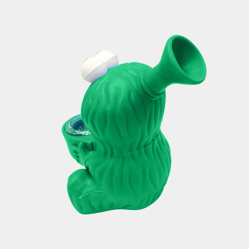 SILICONE BONG - Cookie green