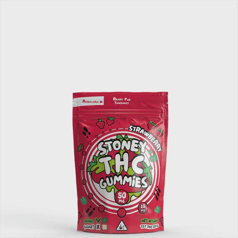 Stoney THC Gummies Strawberry  10 stuks 0,2%