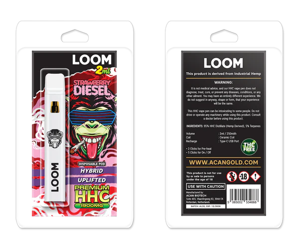 LOOM Strawberry Diesel (Hybrid) 1900 mg (2 ml)