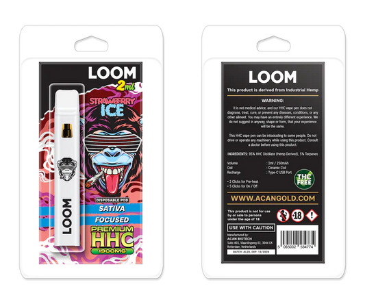 LOOM Strawberry Ice (Sativa) 1900 mg (2 ml)