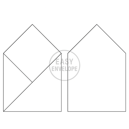 Voorgevouwen easy envolope klein 50x